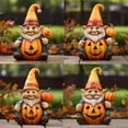 thumbnail image 4 of Clearance!Resin Gnome Statue Fall Pumpkin Statue Statuary for Festival Decor Autumn Statue Decorations Holiday Decor Statue Collectible Figurines,Happy Fall Statue (5.7x3.9 Inch), 4 of 5