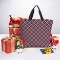 thumbnail image 6 of Picia Red Blue Checked for Tote Bag for Women with Zipper, Gym Tote with Compartments, Laptop Work Tote Nurse Dance Yoga Bag for Sport, Travel, 6 of 7
