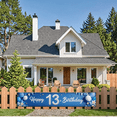 thumbnail image 5 of Decorative Blue Happy 13th Birthday Banner with Elegant Design for Birthday Party, Celebration Decor, Indoor Event, 5 of 7