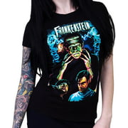 Universal Dr. Frankenstein Juniors T-Shirt Black