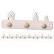 thumbnail image 2 of White Miniature Hook for Doll House Decoration Made of Synthetic Material 5 Pieces, 2 of 5