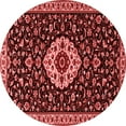 thumbnail image 1 of Ahgly Company Indoor Round Medallion Red Traditional Area Rugs, 8' Round, 1 of 4