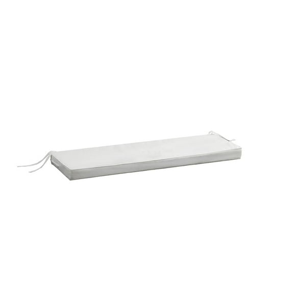East Green 45 x 17 x 3" Oudoor Bench Cushion, White