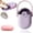 Purple, variant on CHENjy Travel Soap Case with Lid, Leakproof Soap Dish for Shower with Draining Tray, Portable Bar Soap Holder for Gym and Camping, Beige