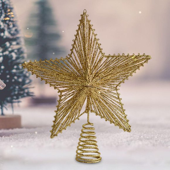 Adorno de para de , ideal para fiestas de granja, fiestas de granja, decoración de pentagrama para oficina, hotel y bar. 25 cm de oro