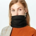 thumbnail image 3 of Winter Fleece Lined Knitted Neck Warmer Scarf, Double-Layer Neck Gaiter for Women Mens, 3 of 3