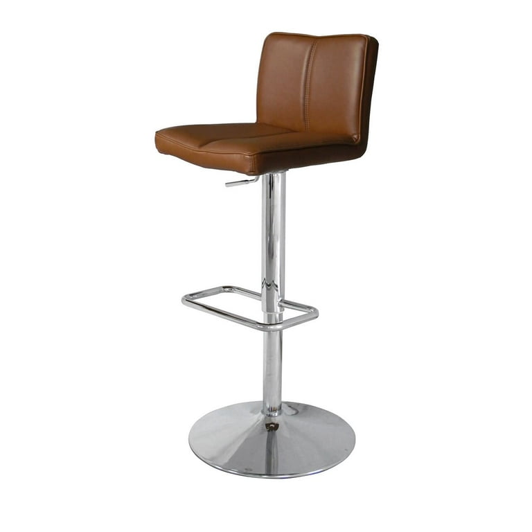 Charlie faux best sale leather bar stool