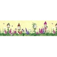 thumbnail image 2 of Dundee Deco Prepasted Wallpaper Border - Floral Green, Purple, Pink Birdhouses, Flowers, 15 ft x 6.9 in, 2 of 6