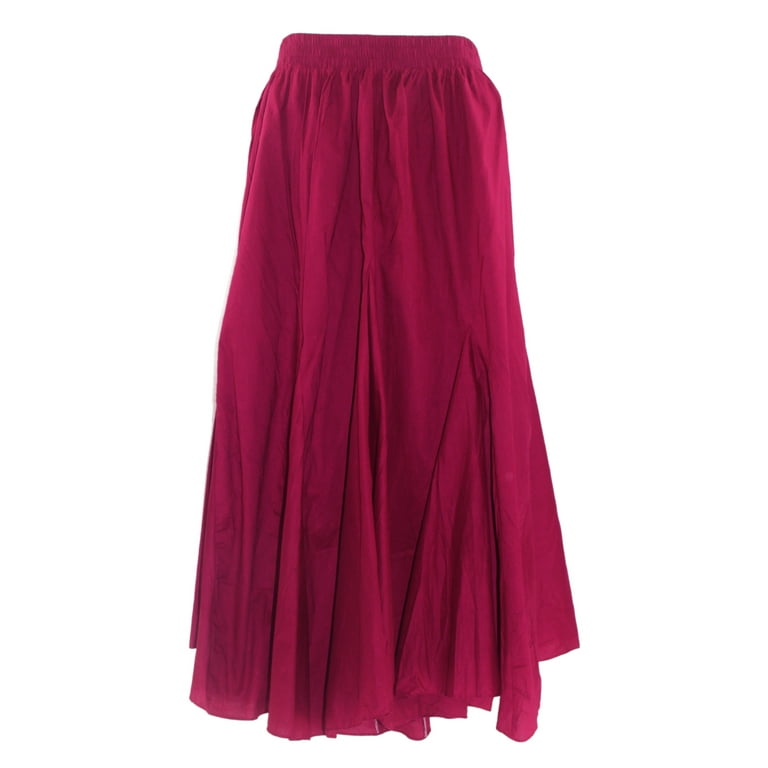 Beautybatik Purple plum Women Cotton BOHO Gypsy Long Maxi Godet  