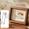 thumbnail image 3 of MY MIRONEY 5Pcs Adhesive Easel Back Silver Metal Picture Frame Easel Back Stand Self Stick Easel Back Support for Photo Paintings Display, 5.12"" Height, AMT00004389, 3 of 8