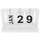 thumbnail image 5 of Calendario de escritorio de madera, calendario perpetuo, calendario retro, calendario de escritorio, adorno, 5 of 7