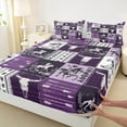 thumbnail image 3 of Castle Fairy Bull Skull 4pcs Bed Sheets,Geometric Plaid King Sheets,Western Theme Super Cozy Sheet Set,Microfiber Teenagers Bedroom Decor, 3 of 7