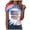 Dark Blue, variant on 250th Anniversary Usa Shirt Tie Dye Shirt for Women Hippies Crewneck Short Sleeve T-Shirt(White,S)