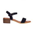 thumbnail image 2 of Capa de Ozono Sandalia Con Tacón Bajo , Casual Formal Para Mujer Negro En Tipo Ante 020D0B negro 26 Capa De Ozono 020D0B, 2 of 5