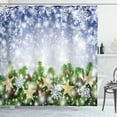 thumbnail image 1 of Ambesonne Christmas Shower Curtain, Bokeh Snowflakes, 69"Wx70"L, Multicolor, 1 of 3
