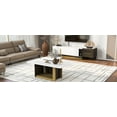 thumbnail image 3 of NEW Modern Light Luxury TV Stand and Coffee Table Set of 2, Modern TV Console,Wood Center Tables with Spacious Top, Storage Cabinet & Open Adjustable Shelves for Living Room, 3 of 10