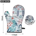 thumbnail image 6 of Cute Oven Mitts,Pioneer Flower Floral Print Pattern Oven Mitt 2-Pack Set,Kitchen Gloves for Oven,Heat Resistant Oven Mitts 7.7"x12", 6 of 7