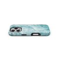thumbnail image 4 of DesignSkinz Scratch-Resistant Hard Slim Case Compatible with iPhone 12 Pro (Compatible with MagSafe) - Cracked Turquise Marble Surface, 4 of 9