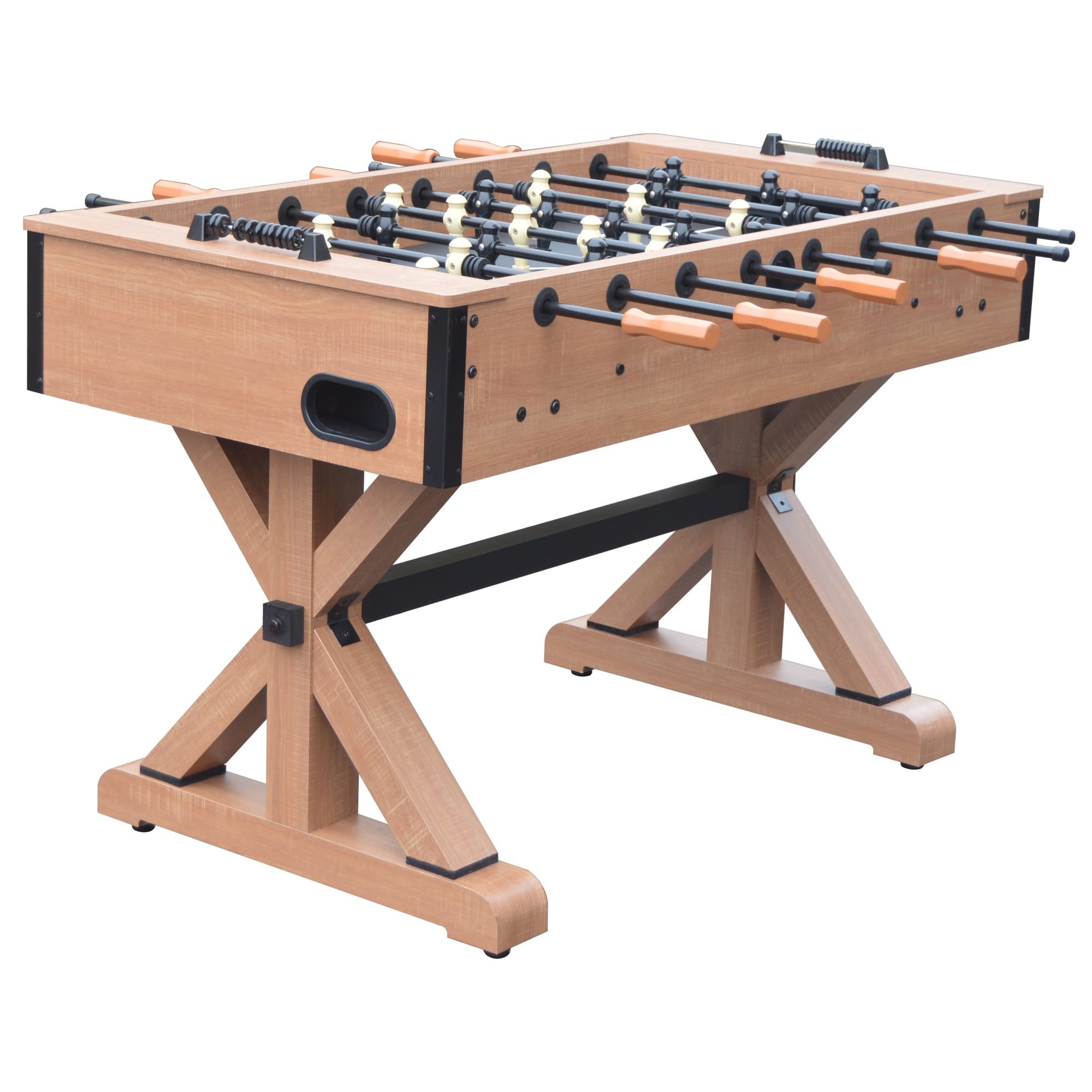 Details about   48" Competition Sized Wooden Soccer Foosball Table Adults Kids Recreation Black 