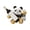 Panda sitting orname, variant on Handcraft Panda Wine Rack Sculpture For Displaying In Cabinets Or On Countertops for Inside Cabinet Wine Storage