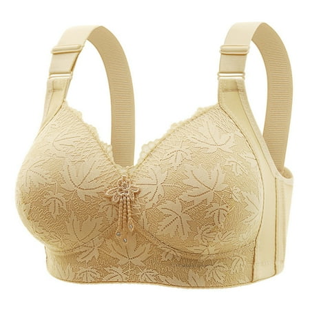 VBARHMQRT Female Plus Size White Bralette Women Fashion Casual Breathable Tube Top Bra Underwear Without Steel Ring Gathering and Adjusting Bro Underwire Bikini Top Halter White Bralette Lace Halter