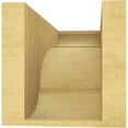 thumbnail image 4 of 8"W x 16"D x 8"H Wide Bryant Rough Cedar Woodgrain TimberThane Corbel, Primed Tan, 4 of 6