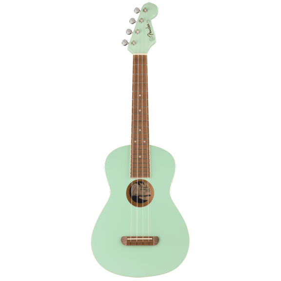 Fender Avalon Tenor Ukulele, Walnut Fretboard, Surf Green Model 0970450557