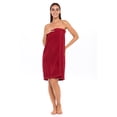 thumbnail image 2 of Women's Wrap with Adjustable Closure 100% Terry Spa Body Wrap Shower Bath Towels Wine XXL/XXXL, 2 of 6