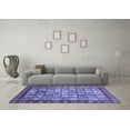 thumbnail image 3 of Ahgly Company Indoor Rectangle Abstract Blue Modern Area Rugs, 6' x 9', 3 of 4