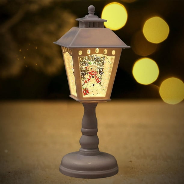 Linterna navideña, luz nocturna con música, lámpara nocturna, luces decorativas navideñas para interior, fiesta en casa, decoración navideña, chimenea Estilo B Macarena Lámpara de noche colgante