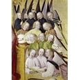 thumbnail image 2 of Master of Life of the Virgin,  11x14 White Modern Wood Framed Museum Art Print Titled - Choir of Angels - Detail-Life of The Virgin, 2 of 4
