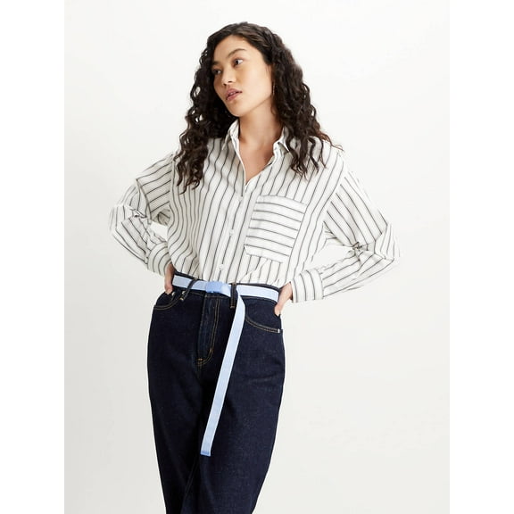 Levi's Womens The Relaxed Shirt,White,XL