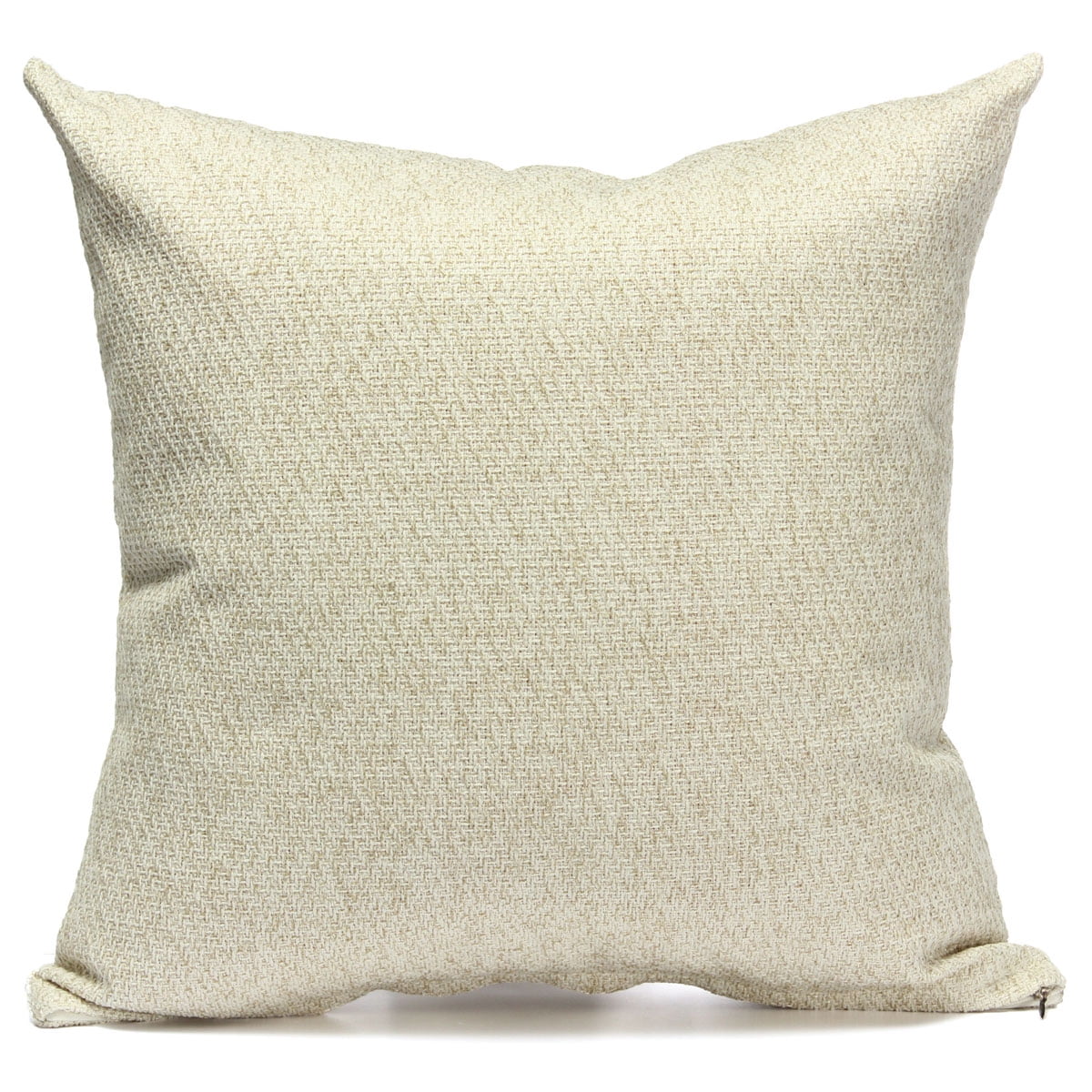 Pure Color Decorative Throw Pillow Cover 17 X17 Linen
