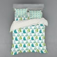 thumbnail image 2 of Ambesonne Nautical Bedding Set 3 Pcs, Sailing Boat Theme, Twin XL, Multicolor, 2 of 3