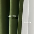 thumbnail image 5 of Topfinel Olive Green Velvet Blackout Curtains 96 Inches Long, 100% Blackout Back Tab Boho Thermal Insulated Curtains for Living Room Bedroom, Retro Drapes with Hooks,Set of 2, 5 of 8