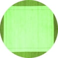thumbnail image 1 of Ahgly Company Indoor Round Solid Green Modern Area Rugs, 4' Round, 1 of 1