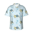 thumbnail image 1 of Fotbe Cartoon Turtle Camisa Hawaiana para Hombre Unisex – Camisa Casual de Verano con Botones de Manga Corta de Algodón y Lino,XX-Large, 1 of 7