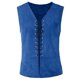 thumbnail image 4 of Medieval Renaissance Vest Pirate Cosplay Costume Gothic Steampunk Viking Sleeveless Lace-up Vest Waistcoat for Adult Men Women, 4 of 5