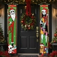 thumbnail image 7 of Christmas Decorations, Jack Sally Banners Xmas Porch Signs Christmas Decor Nightmare Merry Christmas Banner Before Welcome Wall Home Indoor Outdoor Party, 7 of 7