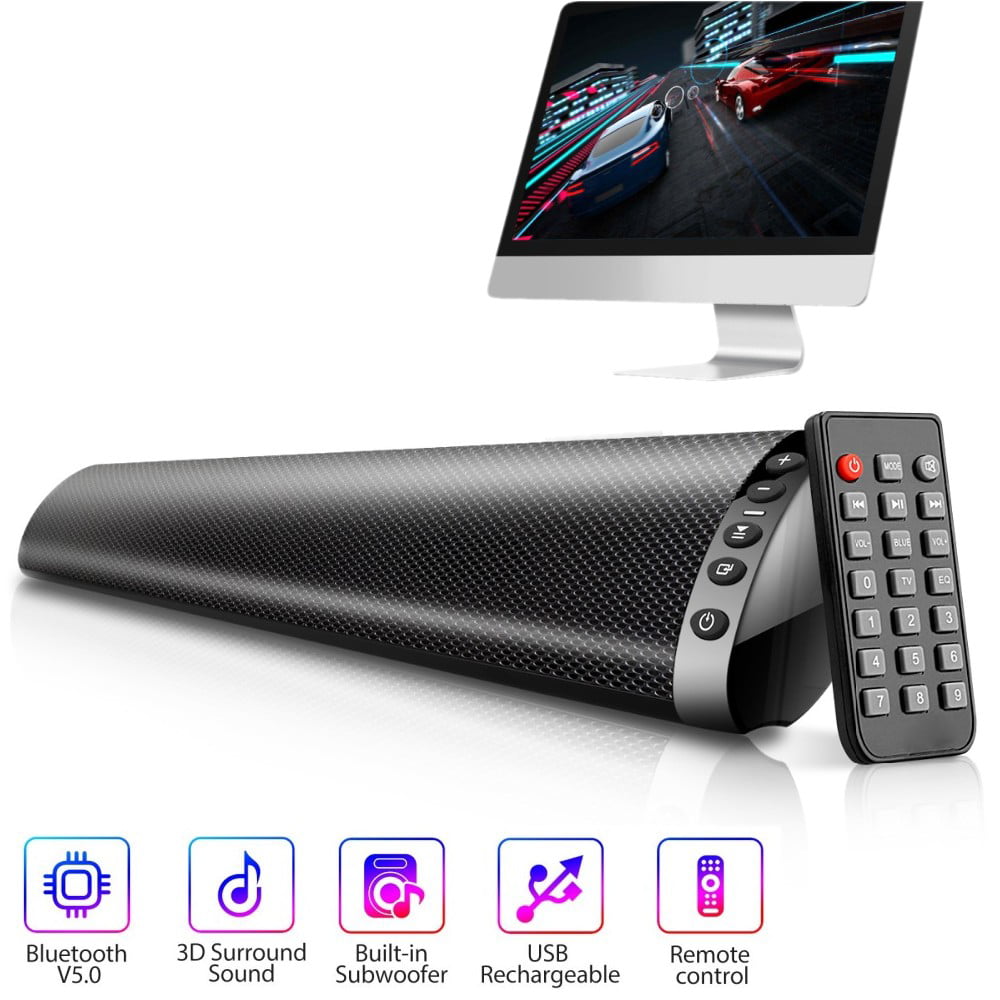 Built-in Subwoofer Surround Sound Bluetooth Speaker Sdesign Household Desktop Soundbar for PC TV Video Game Laptop Tablet