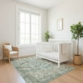 thumbnail image 7 of Addison Rugs Mayfield Premium Machine Washable Traditional Border Sage Rectangle Rug, 10' x 14', 7 of 7
