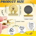 thumbnail image 2 of 6 Pack Magnetic Clips for Fridge, Refrigerator Magnets Clips Magnetic Clips Heavy Duty, Strong Fridge Magnet Clips for Fridge, Whiteboard, Office, School, Kitchen - (Gold), 2 of 5