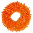 thumbnail image 1 of Vickerman K162431 30 in. Orange Wreath with 100 Orange & 260T Dura Light, 1 of 1