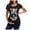 1-Gold, variant on Halloween Maternity Shirt for Women Short Sleeve Floral Ruched Sides Tees Crewneck Casual Mama Pregnancy Blouses