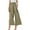 Army Green, variant on SNKSDGM Women's Plus Pants for Women Trendy Joggers White Linen Pants Women Short Womens Wide Leg Palazzo Pants High Waisted Pant Pleated Loose Fit Smocked Casual Trousers
