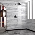 thumbnail image 3 of Boyel Living 9 in. Wall Mount Rain Shower Head System Shower Faucet Fixed Shower Head with Single Lever Handle and Valve in Matte Black, 3 of 7