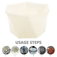 thumbnail image 3 of OULII 1Pack Khaki Round Decorative Cement Plaster Mold For Diy Craft Making And Home Decoration, 3 of 8