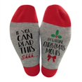 thumbnail image 2 of Sales 2026 Womens Crew Socks Under $2 GIJNRIUIUA Red Crew Socks Christmas Socks with Design Featuring Alphabet and Snowman Prints Mid Calf Length and Made of Cotton Athletic Socks, 2 of 2