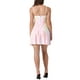 thumbnail image 3 of VESTIDO DE MUJER INSPIRE CHIC Con Tirantes Ajustables y Lentejuelas Brillantes Corte A Mini Talla XL Rosa Blanco, 3 of 5