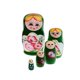 thumbnail image 1 of Muñeca De Los Niños Juego de muñecas Matryoshka de madera para niños 5 piezas decoraciones Likrtyny libre de BPA, 1 of 2